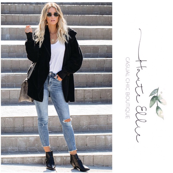 CONSTANCE-Hooded Fur Inside & Out Cardigan - Picture 3 of 7